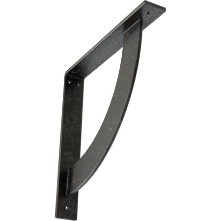 Ekena Millwork Bulwark Steel Bracket, Antiqued Silver 2"W x 14"D x 14"H BKTM02X14X14BUASV